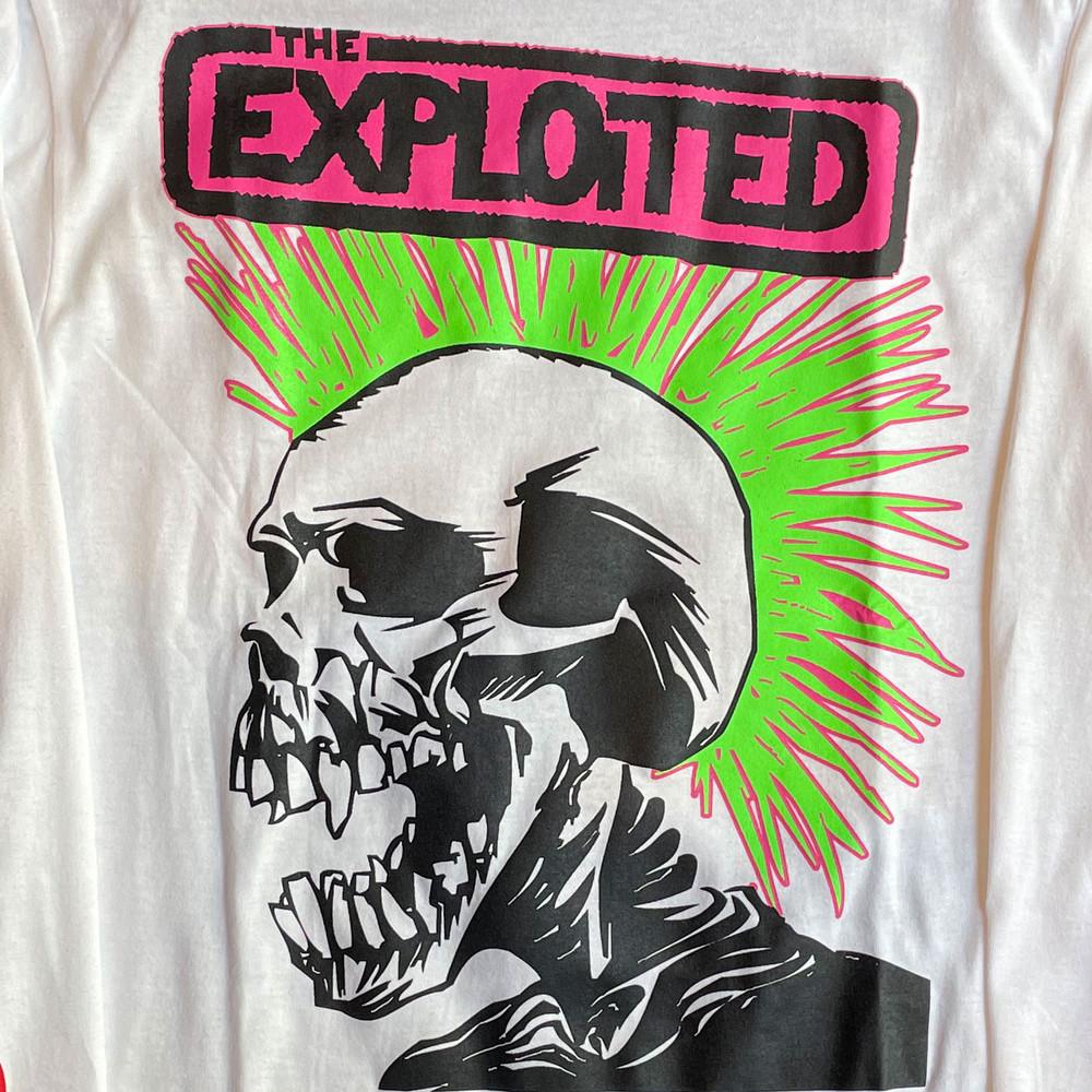 Коллекция The Exploited Band Хлопковая футболка с коротким рукавом Белая S-5XL Мужская футболка Унисекс футболка