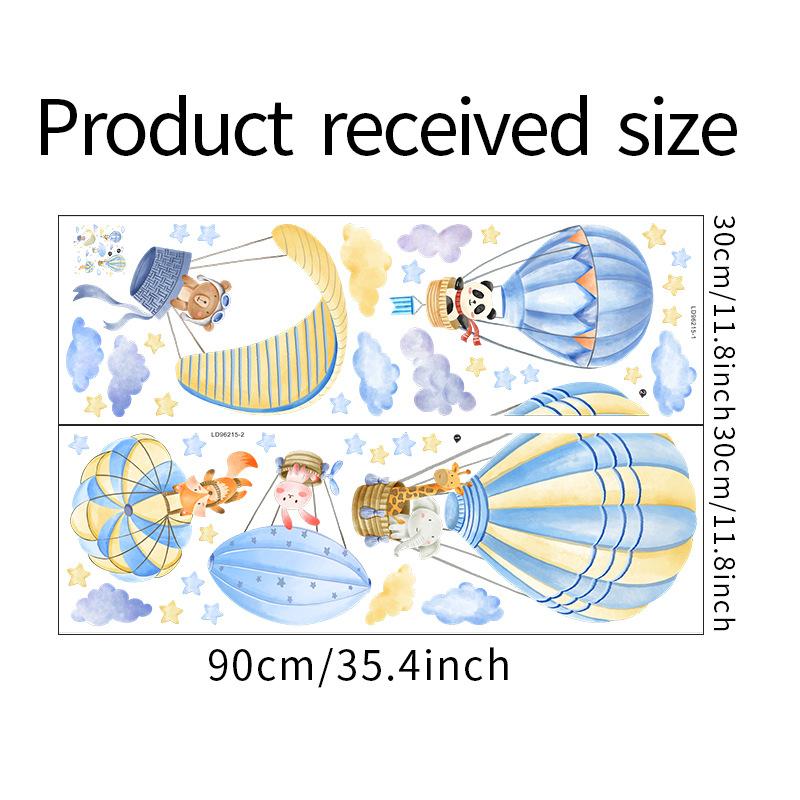 Съемная наклейка на стену, мультяшный воздушный шар, детский сад, украшение детской комнаты, самоклеящаяся наклейка на стену