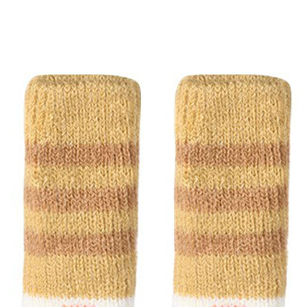 4 шт. носки для ножек мебели милые кошачьи лапки двухслойные утолщенные устойчивые к царапинам бесшумные ножки стула