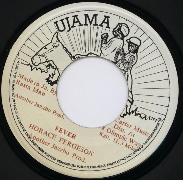 7-дюймовая пластинка HORACE FERGUSON Fever NONE Ujama 1984 Ямайка Регги Ска Даб Б/у