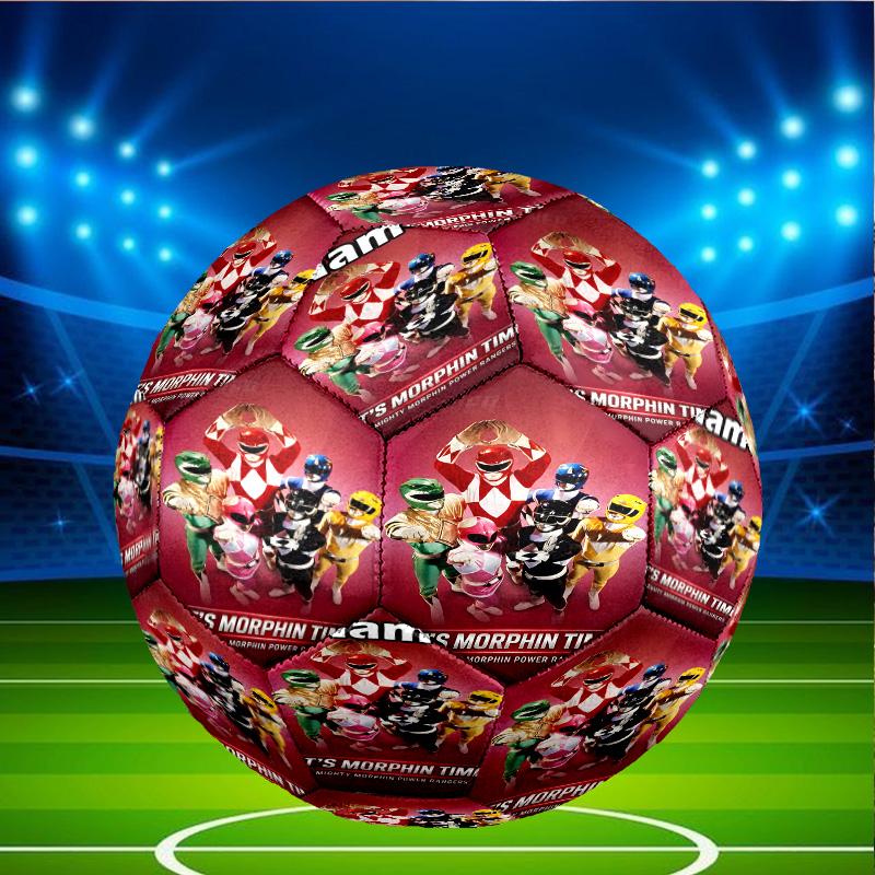 Custom Name Personalized Mighty Morphin Power Rangers-A Print Size 5 Soccer Ball Training & Match Football, for Team, Kicking, Gift for Football Enthu