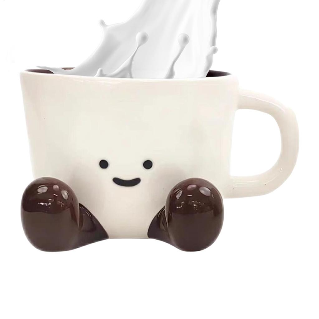 Кружка для кофе в форме стопы Креативная керамическая чашка с ножками Бытовая чашка для воды Кружка для молока Рождественские подарки на день рождения Реквизит для фотосъемки в кафе