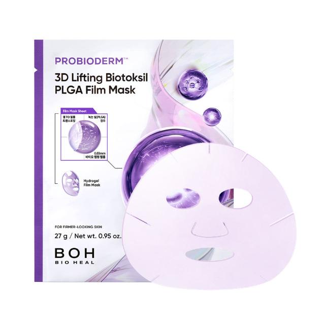 BIOHEAL BOH Probioderm 3D Лифтинг Biotoxil Пленочная маска из PLGA 5 шт / 10 шт Укрепляющая тканевая маска