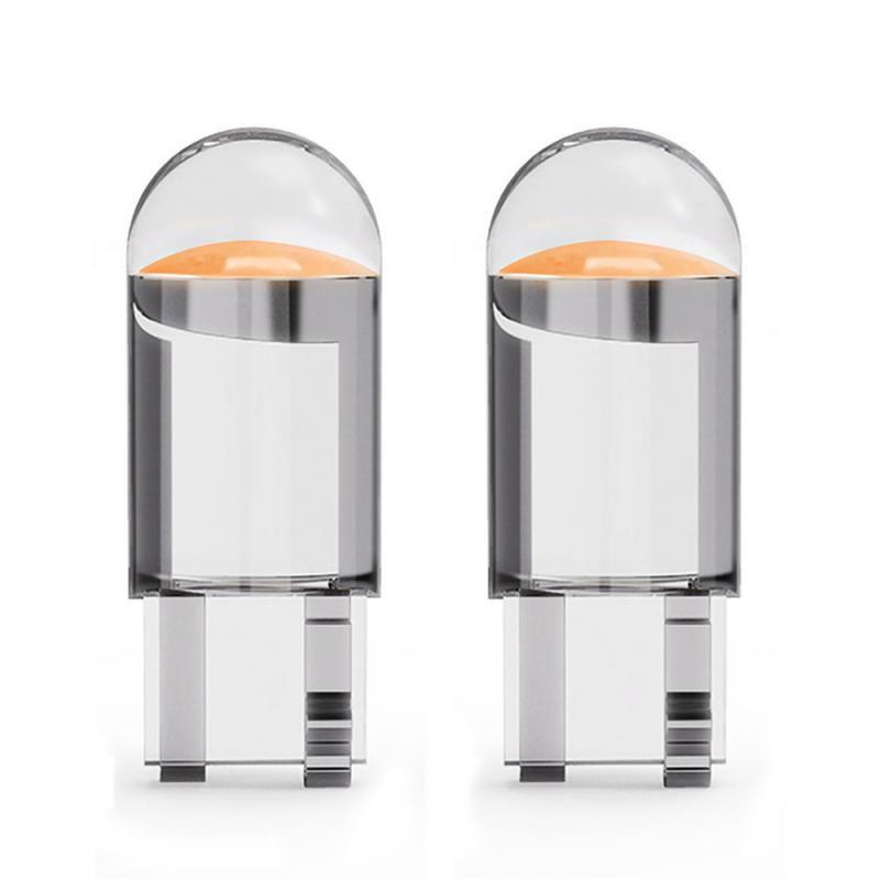 2 шт. DC12V W5W 194 T10 Cob светодиодная автомобильная лампа белый зеленый синий красный клиновидный номерной знак лампа плафон 7 цветов авто одиночный свет