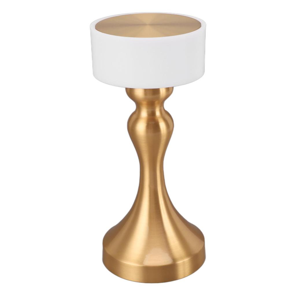 Table Lamp 3 Modes Stepless Dimmable LED Touch Cordless Metal Nightstand Lamp for Bedside Living