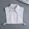 Fashion  Front Tie White Fake Collar for Women Stand Detachable Collar Fake Girls Vintage Lace Ladies False Blouse Collar