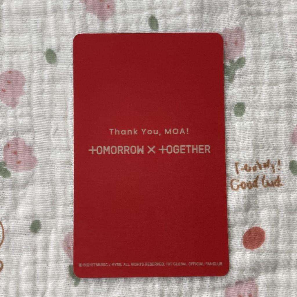 [Б/У] TXT moazone Япония концерт FC лимитированная Тэхён трейд-карта
