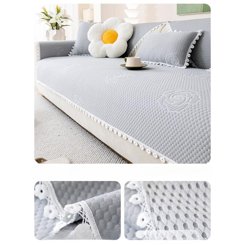 Summer Sofa Cushion Non-Slip Stain-Resistant Cool Feeling Sofa Cover High-Grade Feeling Sofa Towel Cover Cloth