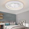 LED Minimalist Modern Ceiling Fan with Light Remote Control Bedroom Decoration Ventilation Light Energy-saving and Silent