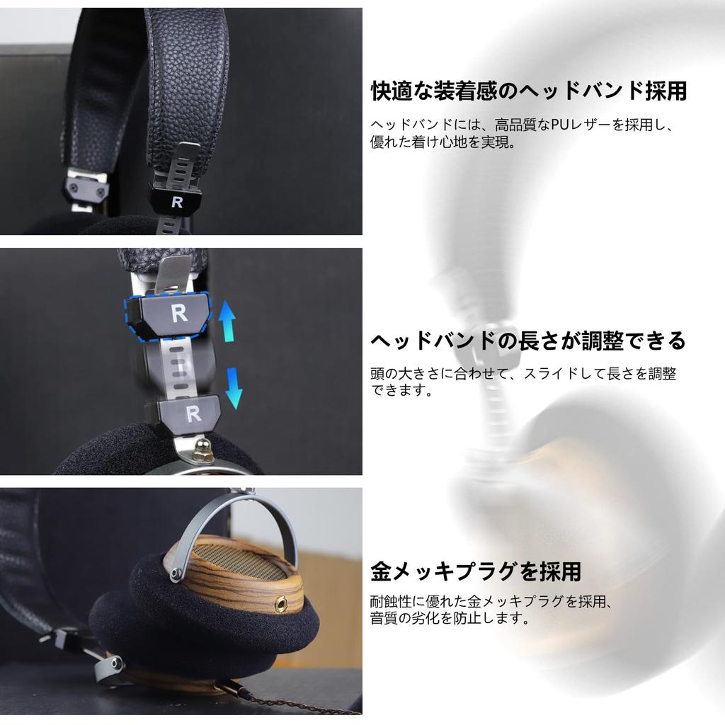 Okcsc M2 Pro Wood 57 мм стереодинамик для музыки и фильмов, совместимый с наушниками, проводной, полуоткрытого типа, корпус, ретро, блок,