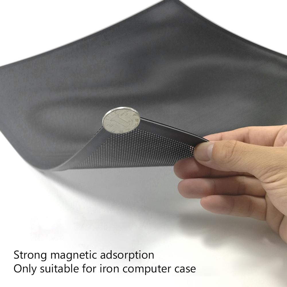 Вентилятор ПК Пылевой фильтр Корпус компьютера Магнитная рамка Пылевой фильтр Ультратонкая сетка из ПВХ Компьютерные аксессуары