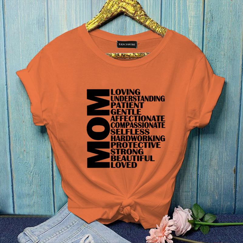 Женская футболка большого размера Y2K MOM Женская модная футболка MOM Летние топы