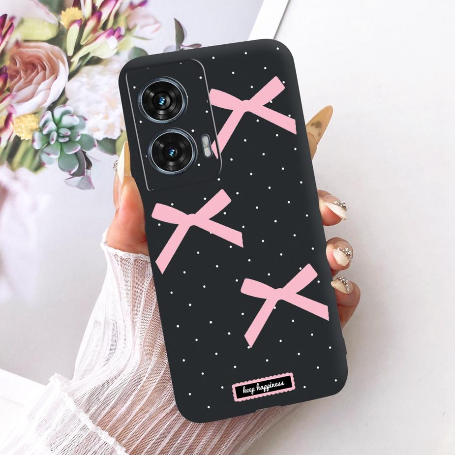 For Motorola Edge 50 Fusion Case XT2429-1 Stylish Butterfly Painted Cover Soft TPU Phone Case For Motorola G96 G 96 MotoG96 Bags