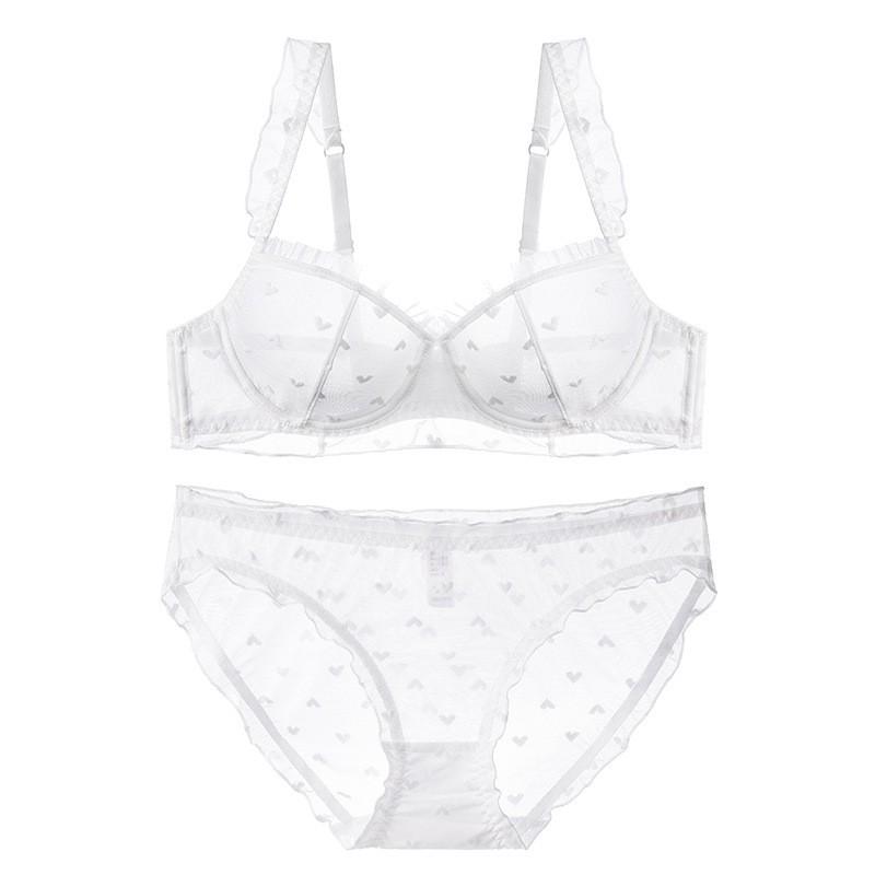 Womens Lace Bra Set Ultra Thin Push Up French Style Sexy Breathable Lingerie
