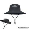 Unisex Wide Brim Sun Hat Hiking Camping Fishing Outdoor Travel UV Protection Breathable Foldable Nylon Cap