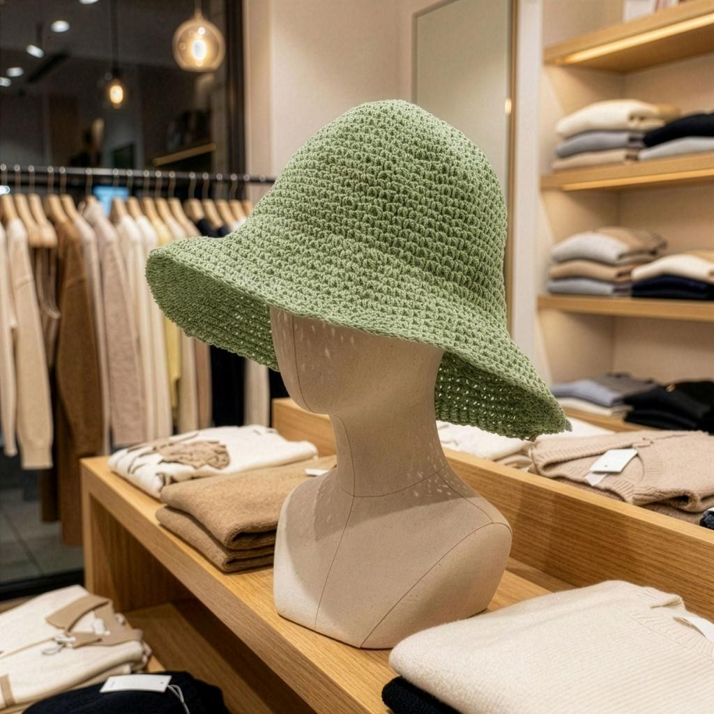 Шляпа от солнца Nomad Sari с широкими полями из соломы – Зеленый мох