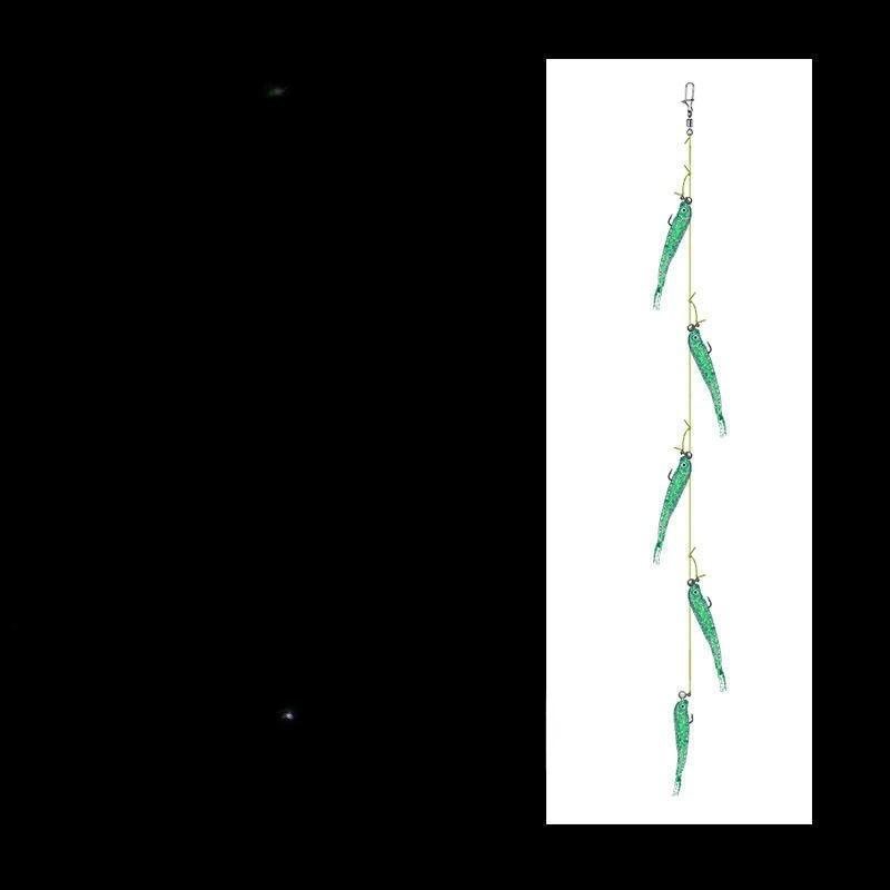 1 шт. Кластерная мягкая приманка Рыболовная наживка Pesca Джиг-головка Т-образный хвост Воблер Металлическая рыба Морской окунь Leurre Снасть Заброс наживки