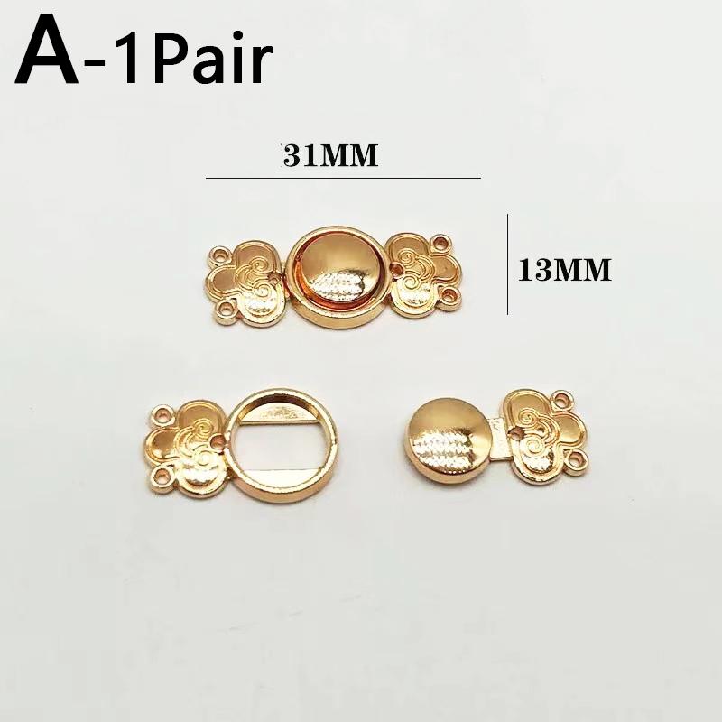 1Pair Sewing Materials Handmade Buckle Apparel Decoration DIY Craft For Cheongsam Exquisite Rhinestone Clothing Accessories