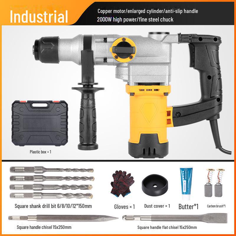 Электрический молоток и ударная дрель из меди: Многофункциональный инструмент для бетона домашнего и промышленного назначения