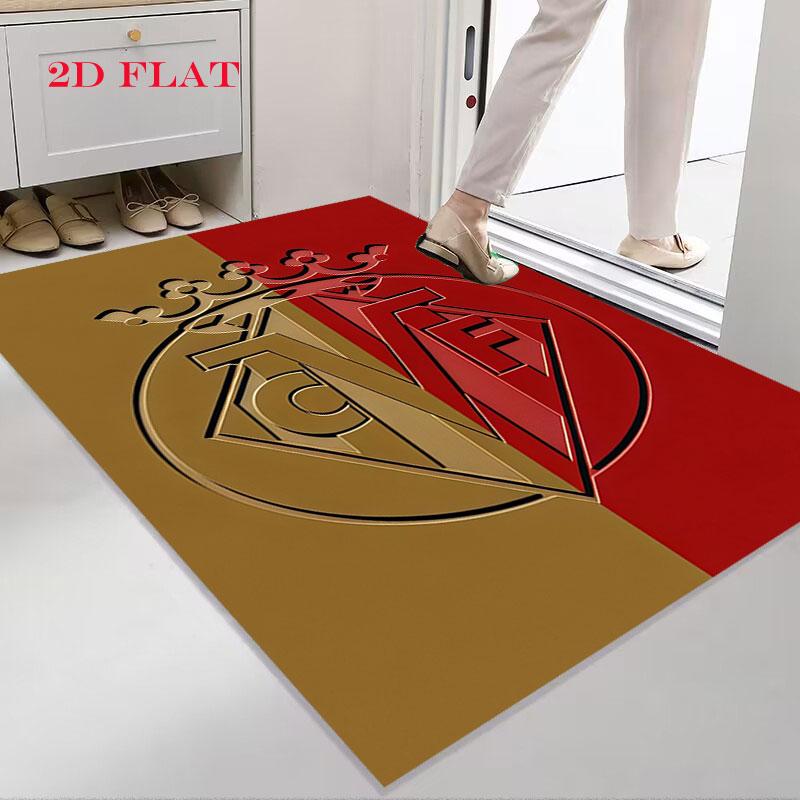 Villarreal CF Carpet Rug for Living Room Bedroom Home Sofa Decoration,Kids play Nonslip Floor Mat