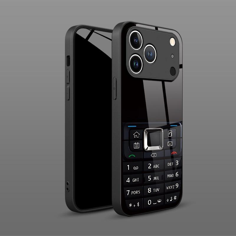 Закаленное стекло с ретро-рисунком из кнопок телефона для Samsung Galaxy S26 S25 S24 S23 Ultra Plus FE Ударопрочный чехол