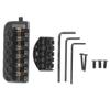 Headless Guitar Bridge Tailpiece 6 String Saddle with Worm Involved String Device Universal
