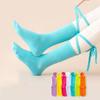 Cotton Pilates Socks Women Silicone Dots Mid Length Socks Lace-up Yoga Socks Indoor Fitness