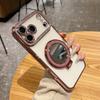 Кристальный чехол для линз Lux с подставкой-зеркалом, Совместим с сериями iPhone 13-17
