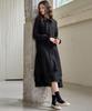 Mite Ribbon Lace Tired Ruffle Dress_Black