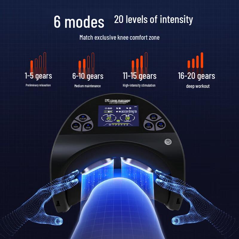 CLORIS K918 Knee Massager with Heat and EMS