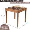 Игры Деревянный Шахматный Стол Шахматы Шашки и Нарды 3 в 1 Комбо Игровой Стол Мебельный Набор для Домашнего Отдыха 25 x 25 Компактный