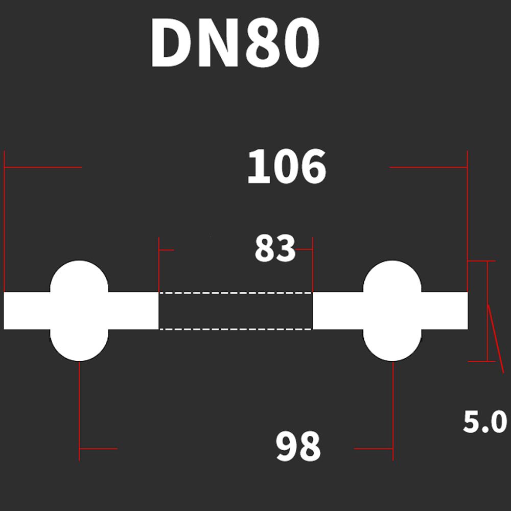 DN10-DN200 Стандарт DIN 3/4" 1.5" 2" -8" Тройной зажим EPDM Санитарная уплотнительная прокладка Лента для домашнего пивоварения