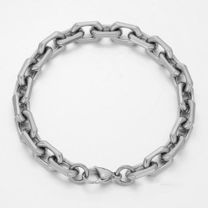 Браслет ручной работы, сделай сам, японская пряжка-лобстер, отделка О-цепочкой, OT-пряжка, нержавеющая сталь, мужское и женское ожерелье