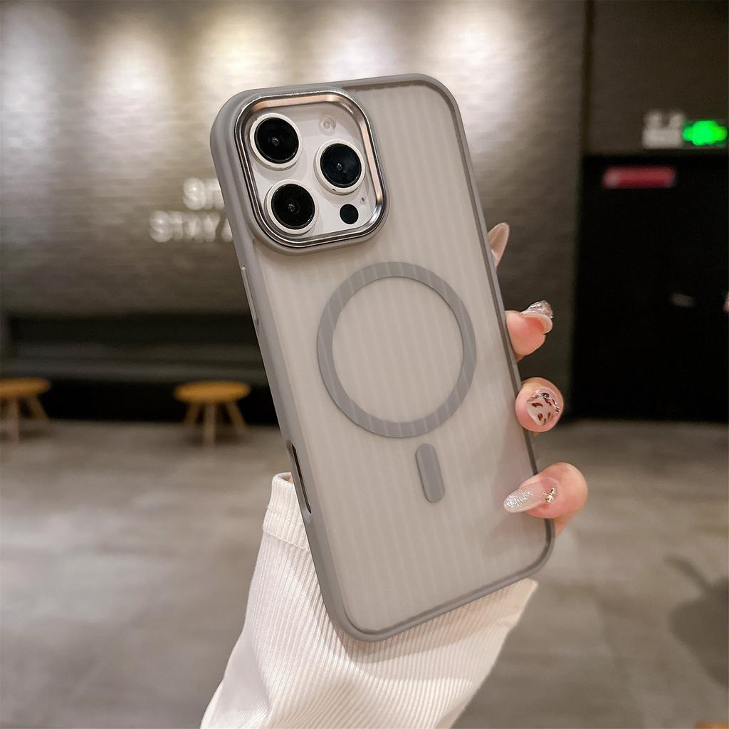 Применимо к iphone16 чехол для мобильного телефона с текстурой гофрированной кожи, твиловый, с магнитной защелкой, для Apple 15ProMax, матовый, противоударный, защитный чехол