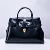 Luxury Women's Briefcase Designer Bag and Bag New In PU Leather Vintage Simple Large Capacity Lock Displacement Lady Tote