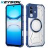 KEYSION Прозрачный магнитный чехол для VIVO Y29 4G Мягкий силикон+ПК Сверхпрочный противоударный чехол-накладка на заднюю панель телефона для IQOO Z10X 5G