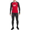 Nike Футболка с логотипом, воротником-стойкой и длинным рукавом, мужская, топы, красная FD7068-688
