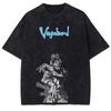 Washed Tee Anime Vagabond Miyamoto Musashi Manga T-shirt Men Women Vintage Washed Oversize Harajuku Fashion Top Summer Cotton Soft New Tee Oversize15
