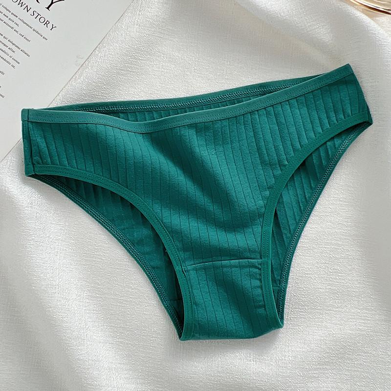 FINETOO хлопковые трусы для женщин, женские трусы M-XL, однотонное нижнее белье, модное нижнее белье для девочек