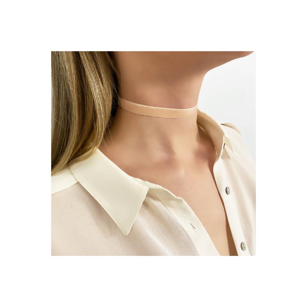 Light Brown Velvet Collar Necklace