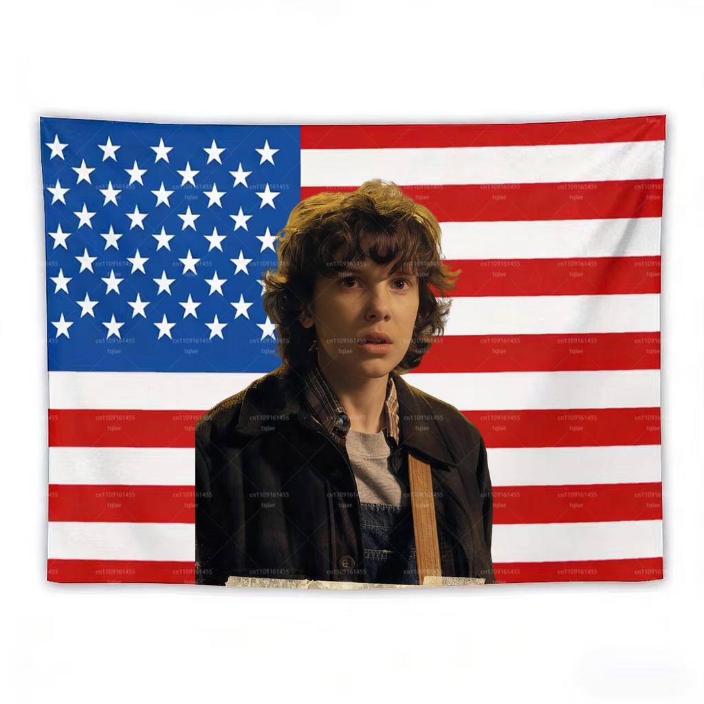 1pc ST EEleven Flag Tapestry Movie Themed Bedroom Living Room Bar Restaurant Party Wall Decor