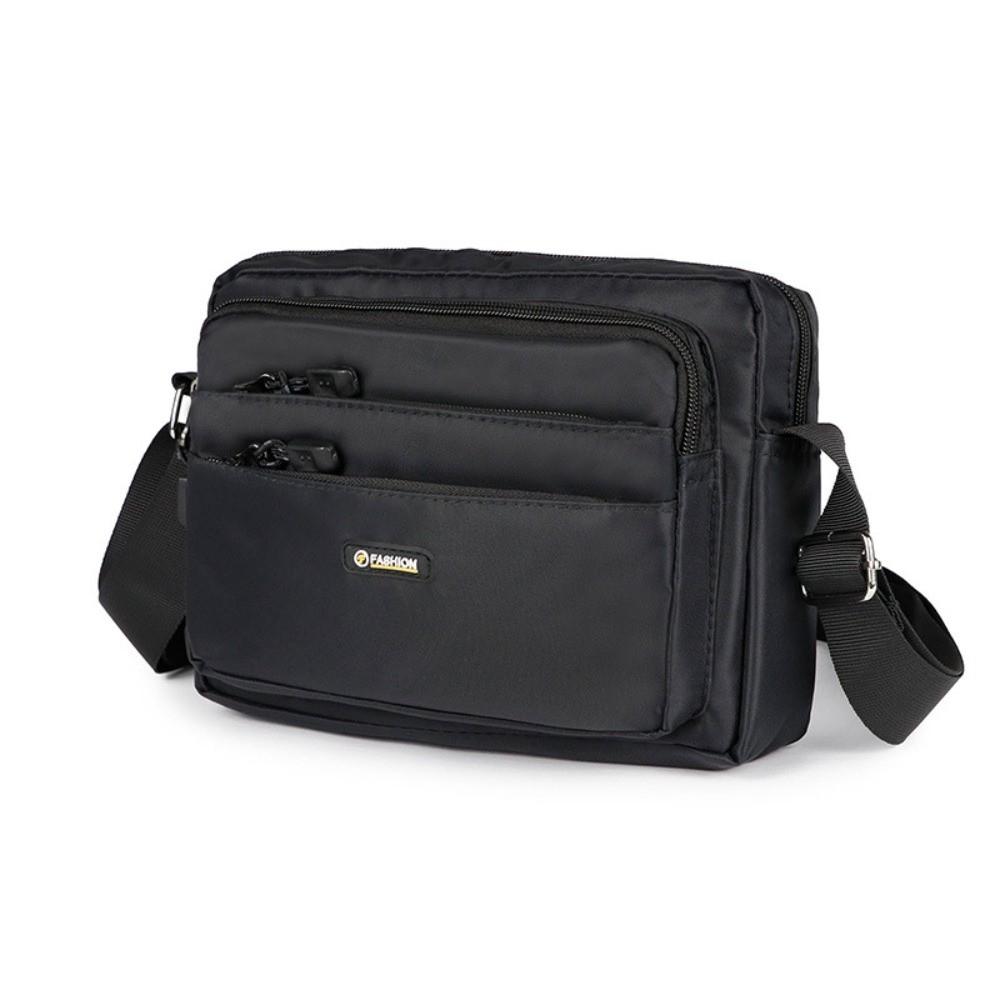 Large Capacity Men Crossbody Bag Lightweight Small Square Bag Student Outdoor