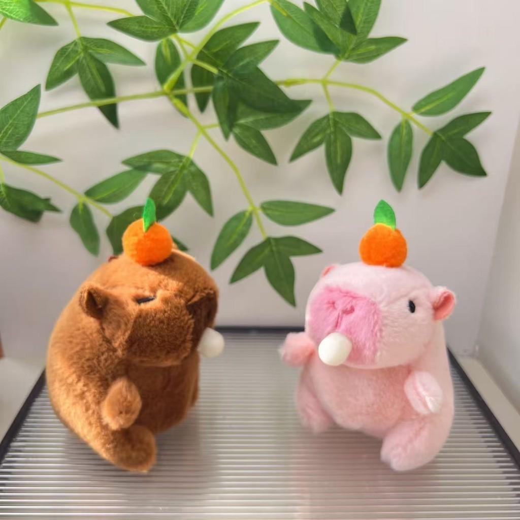Adorable Cute Plush Capybara Bubble Blowing Keychain Soft Toy For Animal Lovers