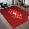 WISLA KRAKOW Flannel Pattern Square Carpet,Area Rug,Carpet Rug for Living Room Bedroom Sofa Playroom Decor,Non-slip Floor Mat