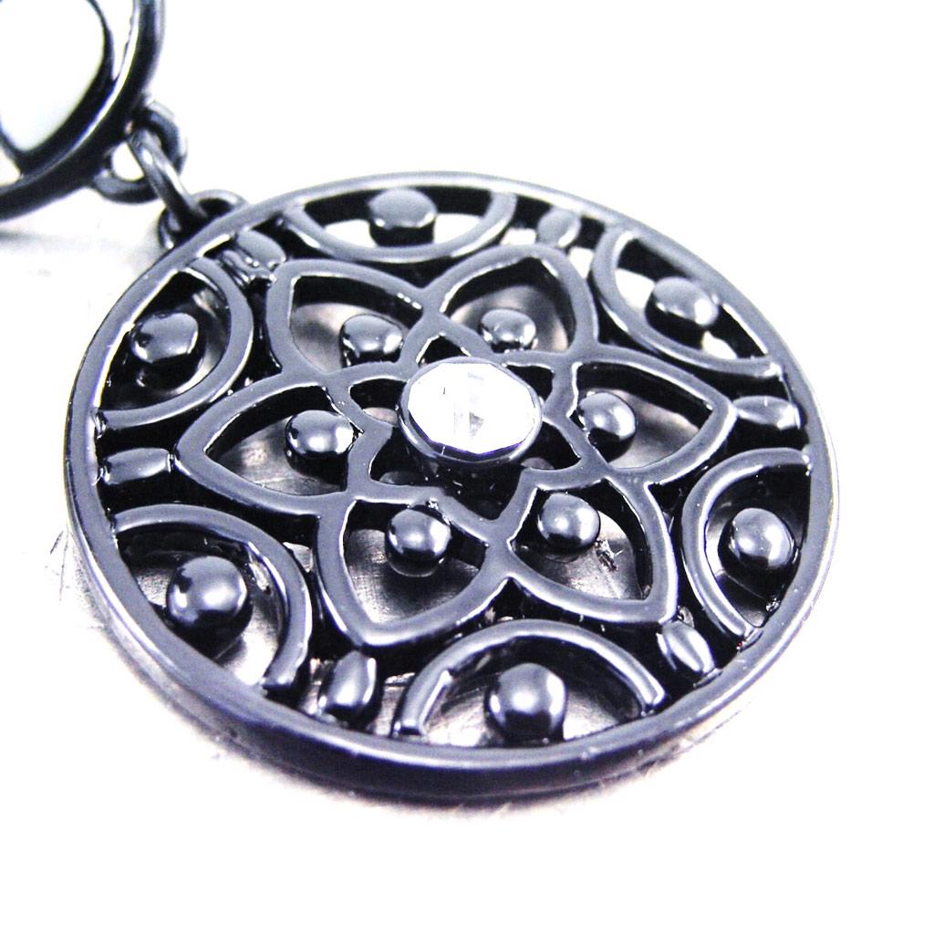 NOA [G5833] - Дизайнерские серьги «Кармен» черно-белые