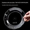 Qiwai Disposable Crystal Clear Round Snack Plates