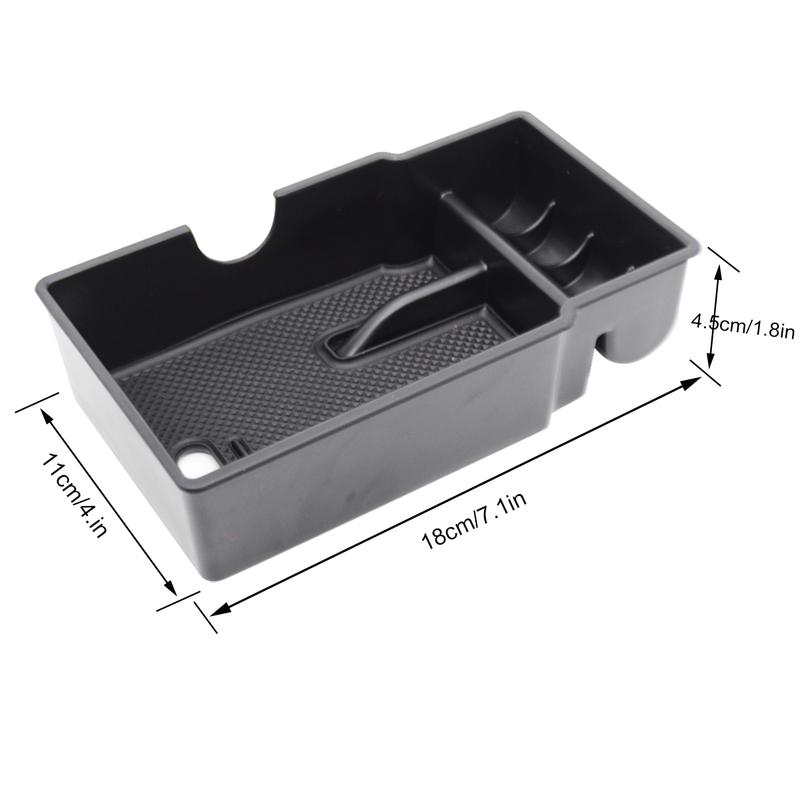 For Fiat 500X Armrest Storage Box Center Console Organizer Container Tray Glove Case Bin 2014 2015 2016 2017 2018 2019 2020 2021