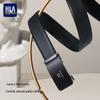 Heilan Home Men's Genuine Leather Automatic Buckle Belt