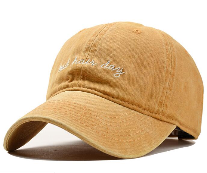Bad Hair Day Embroidery Washed Baseball Man Woman Cap Classic Baseball Outdoor Hat 6 Panel Man Hat