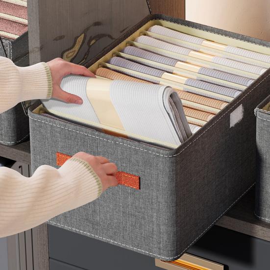 Ящик для одежды с крышкой, водонепроницаемый, влагостойкий, складной шкаф для спальни, 6/7/9 ячеек, ящик для хранения брюк, для ежедневного использования